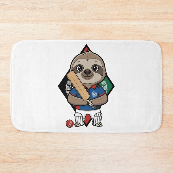 Item preview, Afghanistan Cricket Sloth Player Cartoon designed and sold by k3rstman1.