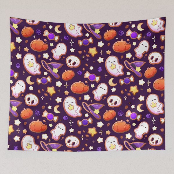 Item preview, Tricks and Treats Halloween Cookies Seamless Pattern designed and sold by heysoleilart.