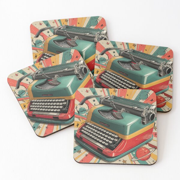 Item preview, Cosmic Keys: Retro Typewriter in Orbit designed and sold by ForeverPrintsOK.