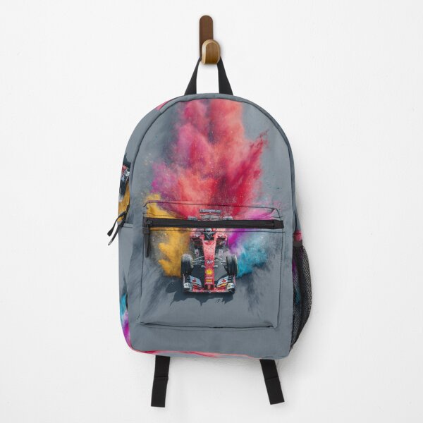Item preview, Formula 1 car kicking up splashes of colour during a race Art Inspired By Nature And The Active Outdoors designed and sold by CDC40.