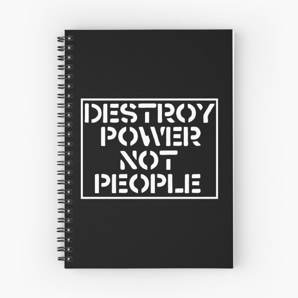 Item preview, Destroy Power Not People designed and sold by ChatNoir01.