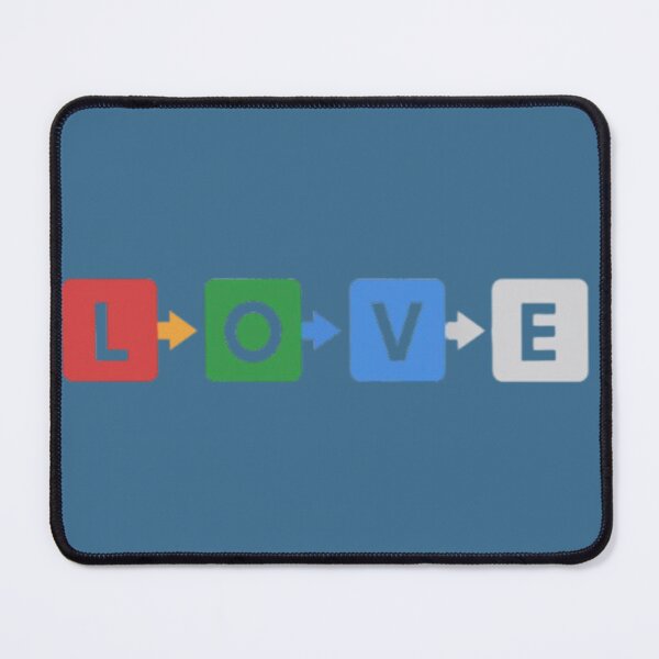 Item preview, "LOVE in Color: Red, Green, Blue, White Connected by Arrows" designed and sold by CityShop247.