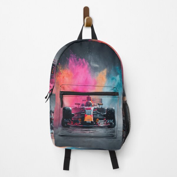Item preview, Formula 1 car kicking up splashes of colour during a race Art Inspired By Nature And The Active Outdoors designed and sold by CDC40.
