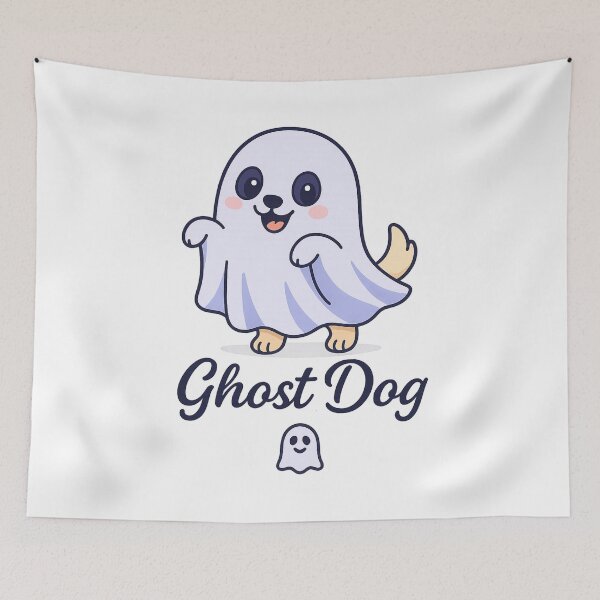 Item preview, Ghost Dog – The Cute Spooky Pup designed and sold by RungsitDesign.