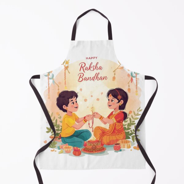 Item preview, Happy Raksha Bandhan – Brother and Sister Celebration Illustration designed and sold by Nejjar-store.