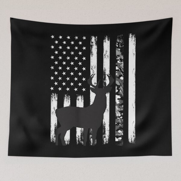 Item preview, Camouflage Deer Hunting 	 	 Dad Hunter Camo USA Flag Pullover 		 designed and sold by maxieleratac.