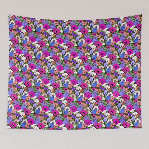 Item preview, Flower Garden, Pastel Pinks and Purples designed and sold by ChrisK712.