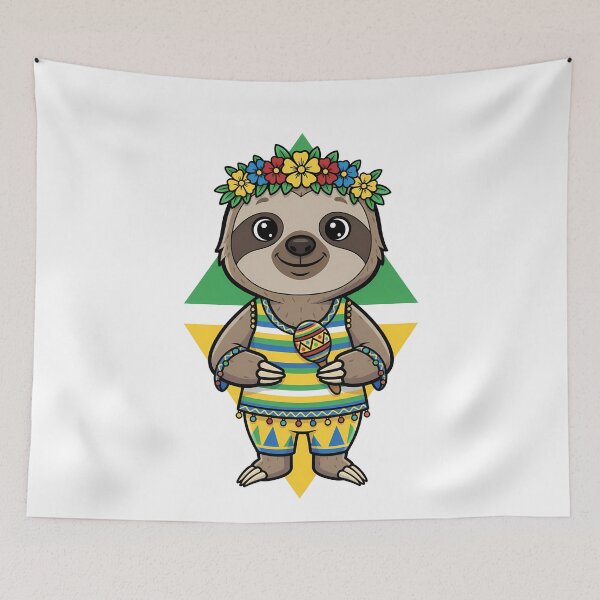 Item preview, Brazilian Sloth Maraca Tropical Joy designed and sold by k3rstman1.