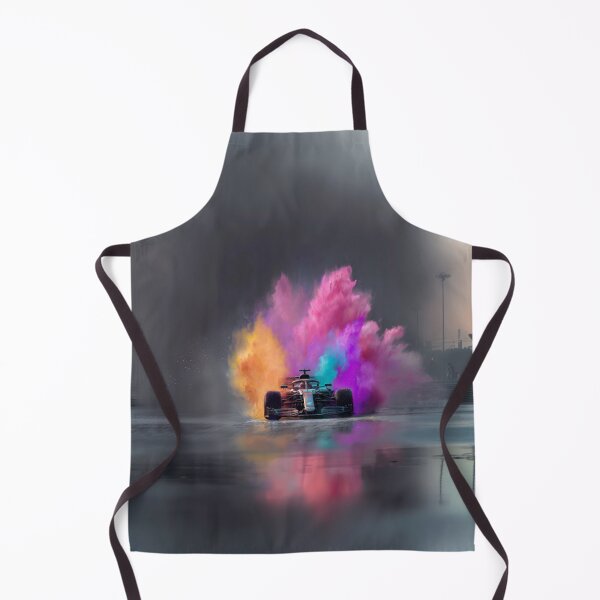 Item preview, Formula 1 car kicking up splashes of colour during a race Art Inspired By Nature And The Active Outdoors designed and sold by CDC40.