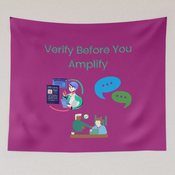 Item preview, Verify Before You Amplify designed and sold by Adrianzebrowski.