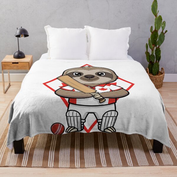 Item preview, Canada Cricket Sloth Player Fan designed and sold by k3rstman1.