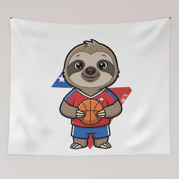 Item preview, Chilean Sloth Basketball Player Cute designed and sold by k3rstman1.