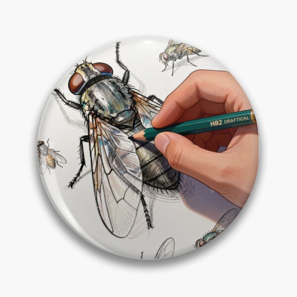 Item preview, Just Drawing Flies Print designed and sold by Lichentroupe63.