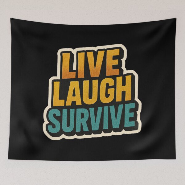 Item preview, Funny Survival Quote Sticker – Retro Dark Humor Parody Quote, Apocalypse Cozy Aesthetic designed and sold by JacobKAurumhead.