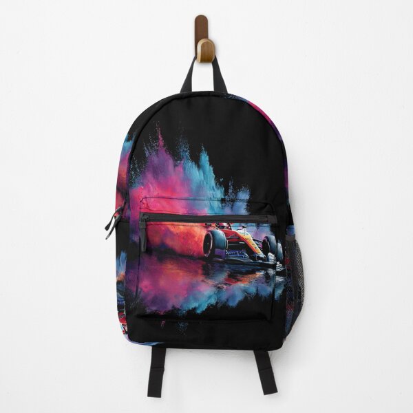 Item preview, Formula 1 car kicking up splashes of colour during a race Art Inspired By Nature And The Active Outdoors designed and sold by CDC40.