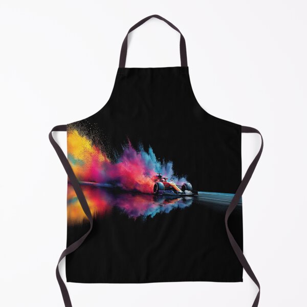 Item preview, Formula 1 car kicking up splashes of colour during a race Art Inspired By Nature And The Active Outdoors designed and sold by CDC40.