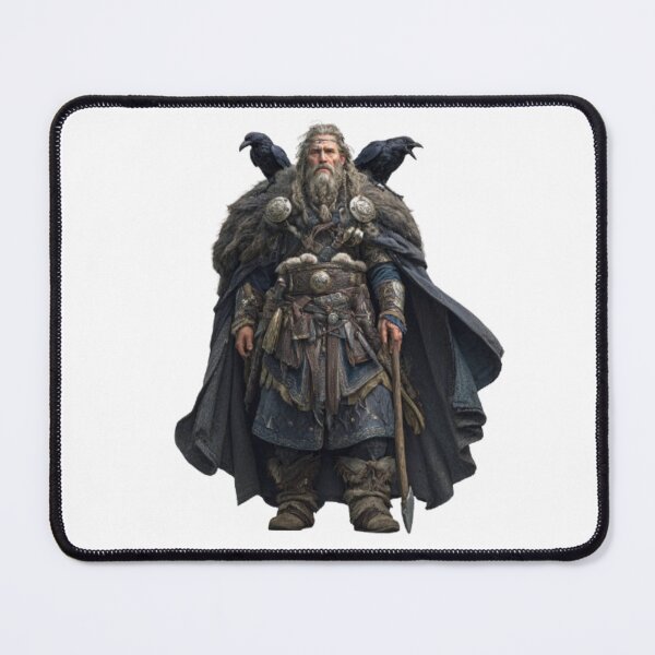 Item preview, Odin with Ravens Huginn and Muninn designed and sold by AlexLineArt.