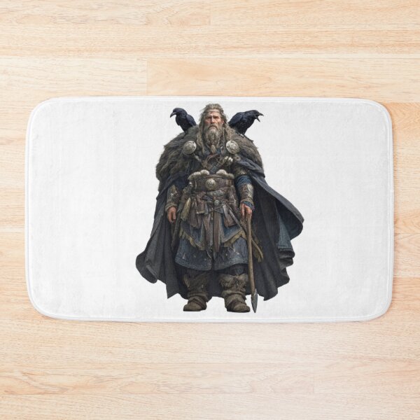 Item preview, Odin with Ravens Huginn and Muninn designed and sold by AlexLineArt.