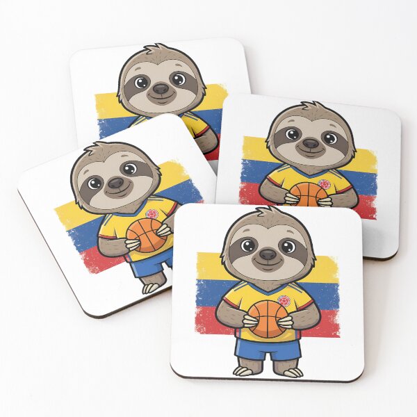 Item preview, Cute Sloth Colombia Basketball Fan designed and sold by k3rstman1.