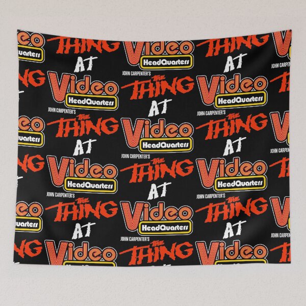 Item preview, The Thing At Video Headquarters 80s Style Video Rental designed and sold by darklordpug.