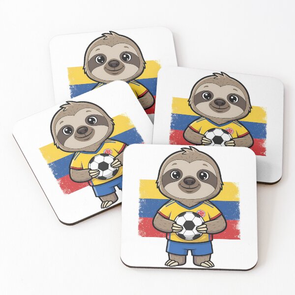 Item preview, Colombia Soccer Sloth Football Fan designed and sold by k3rstman1.