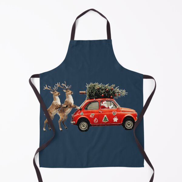 Item preview, Santa’s Tiny Car — Reindeer Push + Xmas Tree | Whimsical Holiday Tee designed and sold by Pjotre7.