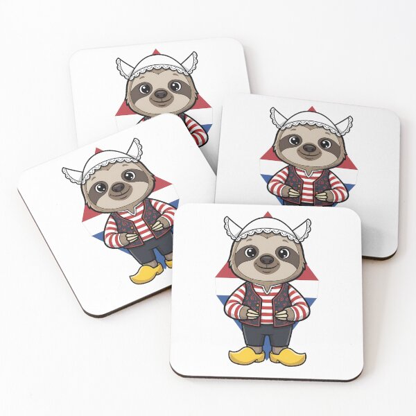Item preview, Cute Netherlands Sloth Wooden Clogs designed and sold by k3rstman1.
