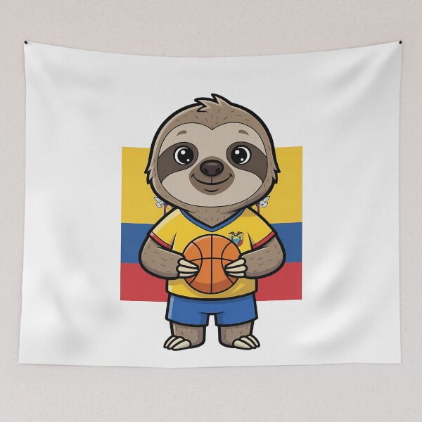 Item preview, Ecuador Sloth Basketball Fan designed and sold by k3rstman1.