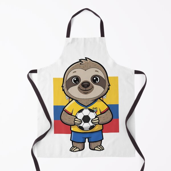 Item preview, Ecuador Sloth Soccer Fan Football Mascot designed and sold by k3rstman1.