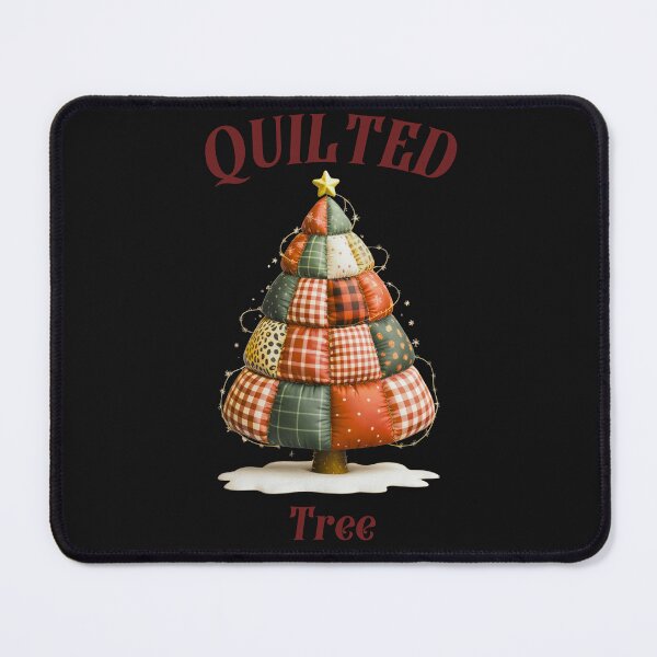Item preview, Quilted Christmas Tree: Cozy Patchwork Holiday Art designed and sold by elynne9.