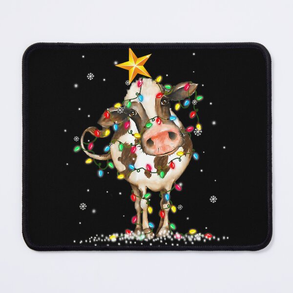 Item preview, Cow Reindeer Hat Santa Christmas Lights Funny Cow Christmas designed and sold by banigobjeshkp.