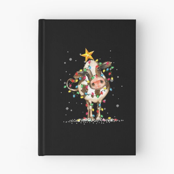 Item preview, Cow Reindeer Hat Santa Christmas Lights Funny Cow Christmas 		 designed and sold by banigobjeshkp.
