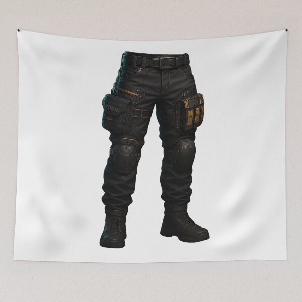 Item preview, Futuristic Tactical Pants With Armor And Utility Pockets designed and sold by kylmllr101684.
