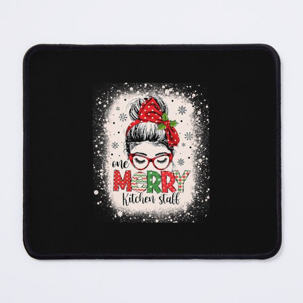 Item preview, Christmas Kitchen Staff Messy Bun School Cafeteria Worker 		 designed and sold by lyrouyolwao.