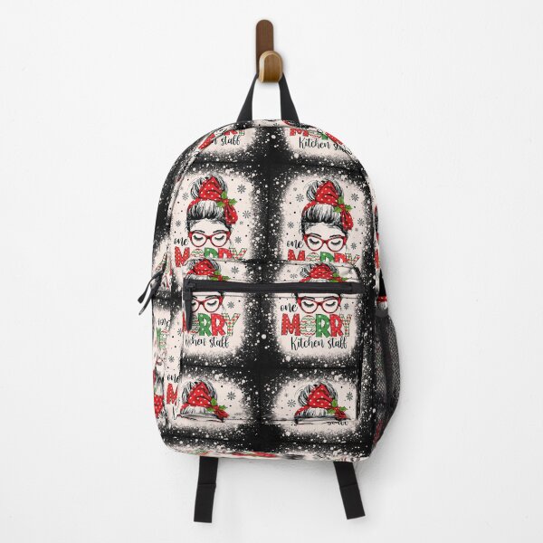 Item preview, Christmas Kitchen Staff Messy Bun School Cafeteria Worker 		 designed and sold by lyrouyolwao.