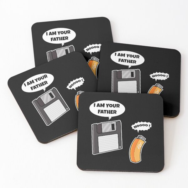 Item preview, Funny Father Floppy Disk and Son USB Flash Drive Nerdy 	 		 designed and sold by pistolmuheuao.