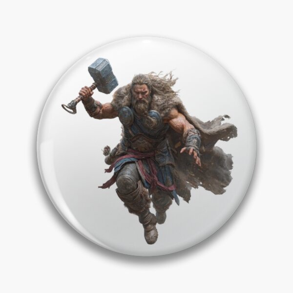 Item preview, Thor — Norse God of Thunder designed and sold by AlexLineArt.