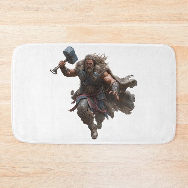 Item preview, Thor — Norse God of Thunder designed and sold by AlexLineArt.
