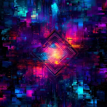 Artwork thumbnail, Kaleidoscope Matrix Pattern by MatrixTattoo