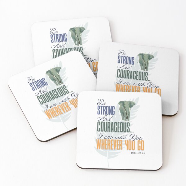 Item preview, Be Strong and Courageous – Joshua 1:9 Bible Verse Design designed and sold by Ausra789.