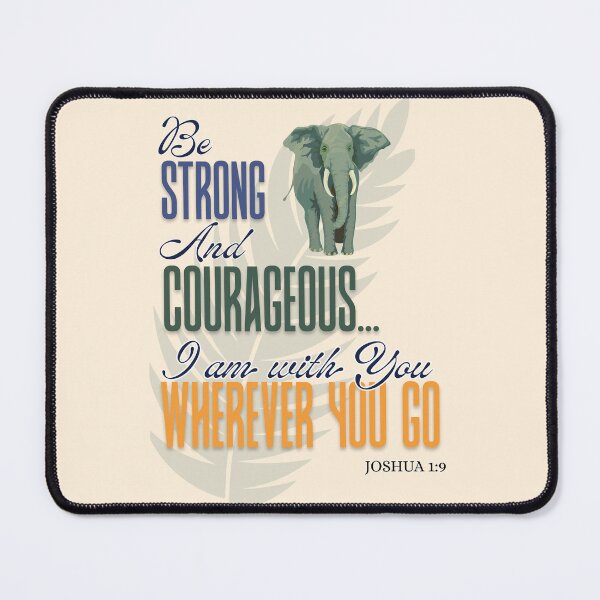 Item preview, Be Strong and Courageous – Joshua 1:9 Bible Verse Design designed and sold by Ausra789.