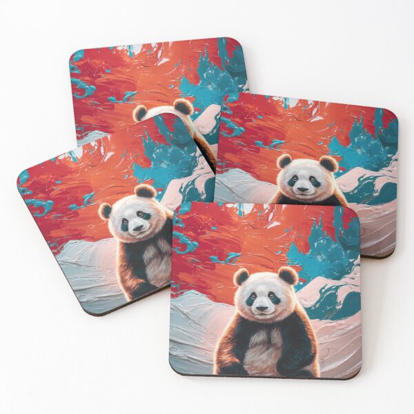 Item preview, Fluffy Panda Bear designed and sold by fantasyartm1.
