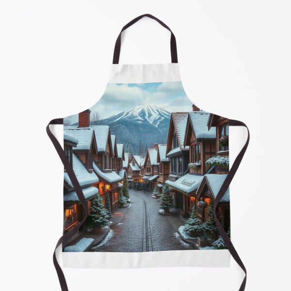 Item preview, Alpine Holiday Charm: Snowy Village Street designed and sold by NaomiRut.