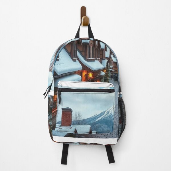 Item preview, Alpine Holiday Charm: Snowy Village Street designed and sold by NaomiRut.