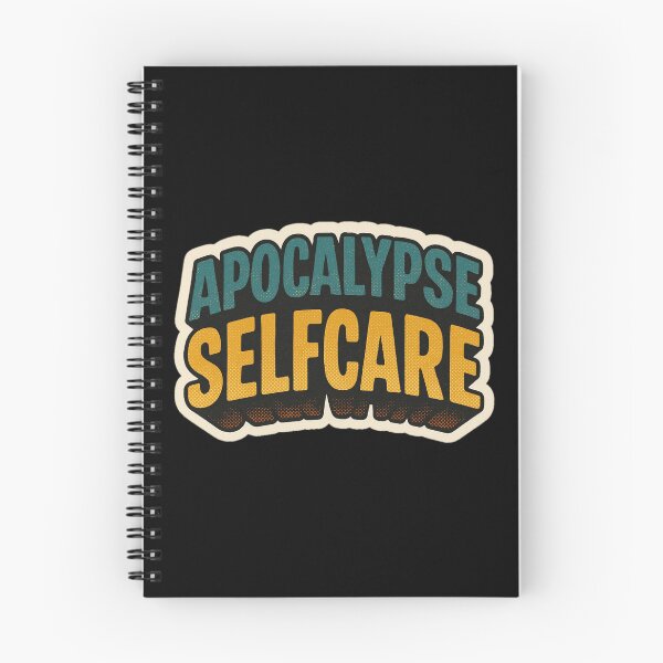 Item preview, Apocalypse Self Care Sticker – Retro Dark Humor Quote, Cozy Survival Aesthetic for Journals, Laptops, Water Bottles designed and sold by JacobKAurumhead.