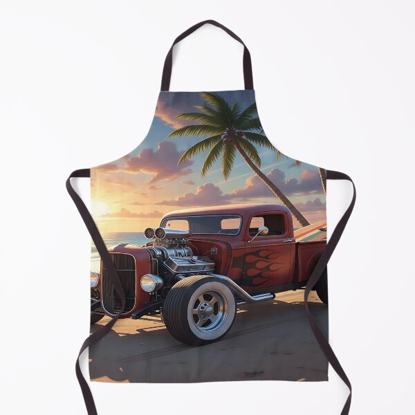 Item preview, Sunset Hot Rod Truck on a Sunny Beach designed and sold by Friends Custom Creations.