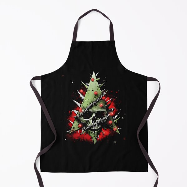 Aperçu de l'œuvre Harmonisation des contrastes : le sapin de Noël rencontre le crâne punk-rock 1 créée et vendue par arleetiiuc.