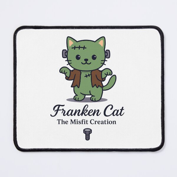 Item preview, Franken Cat – Cute Frankenstein Halloween Kitty designed and sold by RungsitDesign.