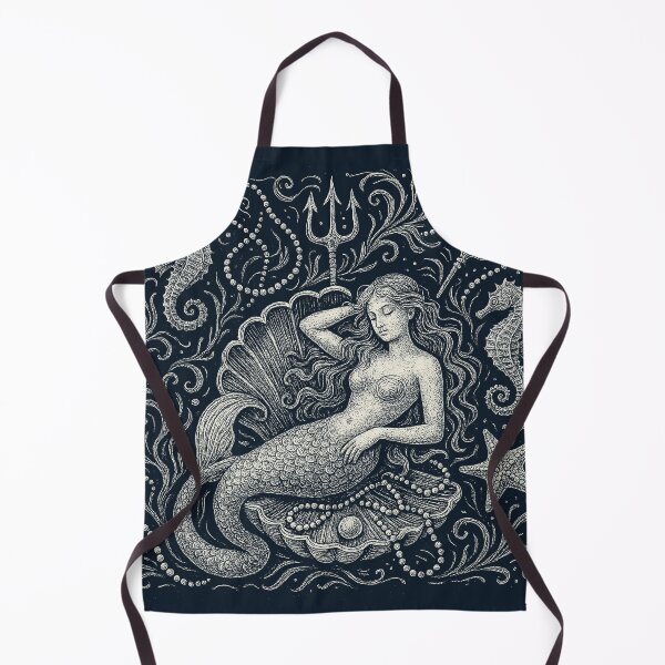Item preview, Mermaid Relaxing Ocean Shell Seahorse Tridents designed and sold by EdvvinStudios.