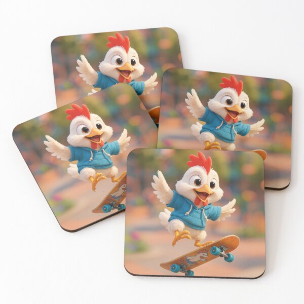 Item preview, Skater Leghorn Chicken designed and sold by Sillytoe.